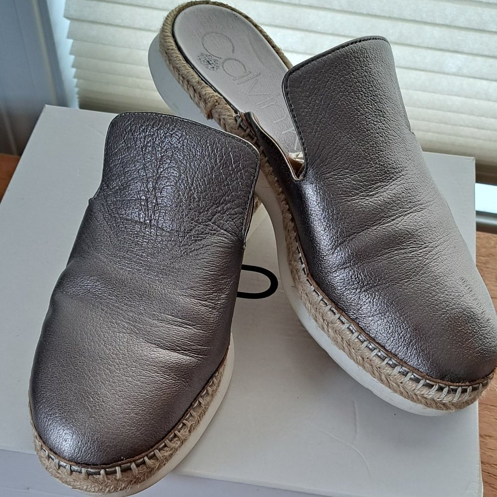 Slip-on spradille Calvin Klein Silver. Size 8.5